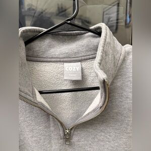 TNA Aritzia Cozy Gray Zip-Up Jacket